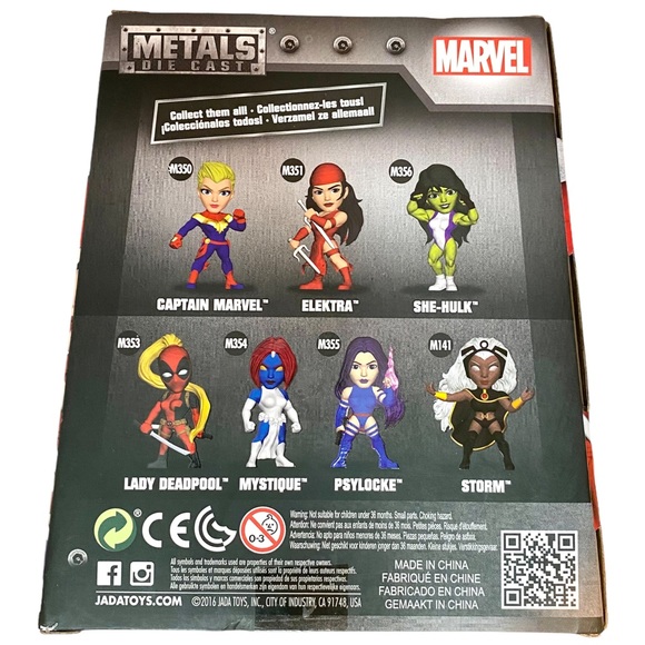 NIB NWT Marvel Elektra Metals Die Cast 4” M351 Action Figure Figurine Jada Toys - Picture 3 of 7